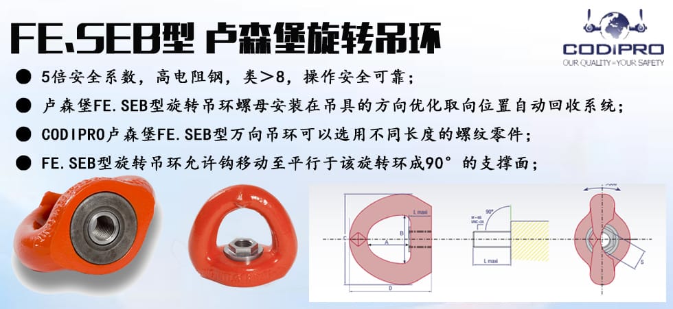 FE.SEB型旋轉吊環(huán)螺母圖
