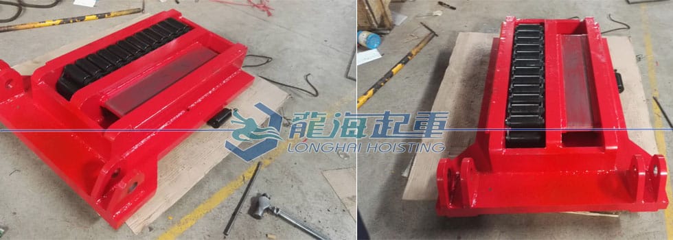 300噸雙排輪滾輪小車定制完工發(fā)貨了！